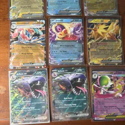 Pokemon 12 Card Lot nm Ex Mega Rares Hits Only L70 Zapdos Arbok Slowing - Image 2