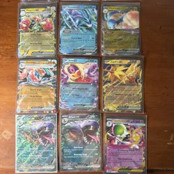 Pokemon 12 Card Lot nm Ex Mega Rares Hits Only L70 Zapdos Arbok Slowing - Image 3