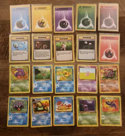 Lot Of 20 Vintage WOTC Fossil & Base Set Pokemon Cards. Lp - Image 1