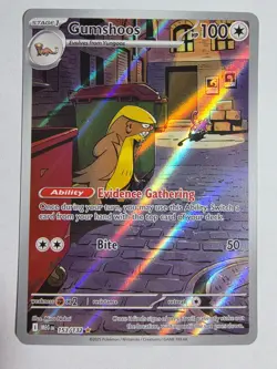 Gumshoos Illustration Rare 153/132 Pokemon Card NM Mega Evolution - Image 1