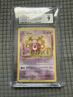 Pokemon TCG Mr. Mime Trading Card Game Holo 13/34 Graded CGC 9 Mint - Image 1