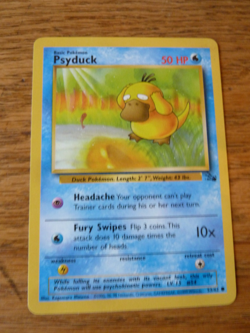 Psyduck 53/62 - Fossil - Common Pokemon Card - Light Play (LP) - Image 1