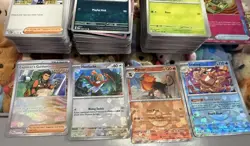 Pokemon S & V Prismatic Evolutions Bulk Cards Commons & Reverse Holos Pokeballs - Image 1