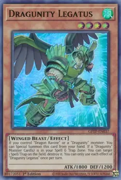 Dragunity Legatus - GFTP-EN037 - Ultra Rare - 1st Edition Near Mint Yugioh Card - Image 1