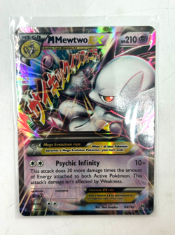Ultra Rare Holo Pokemon M Mewtwo EX Card XY BREAKthough Expansion Set - (N) #63L - Image 1
