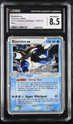 CGC 8.5 Blastoise ex 2004 EX Fire Red & Leaf Green 104/112 Holo Pokemon Card - Image 1
