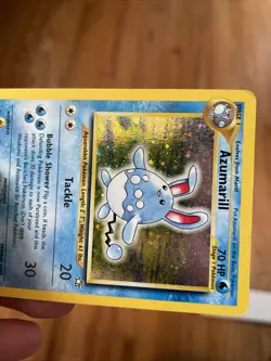 Pokemon TCG Azumarill Neo Genesis Holo Card 2/111 - Image 4