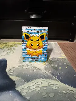 Pikachu Jolteon Poncho - Gold Holo Box Hit - Card Database Attacks 2 - Pokemon - Image 1