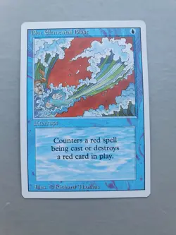 Blue Elemental Blast, MTG Revised/3rd Ed(1994) Common Blue Instant NM - Image 1