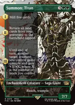 Summon: Titan - Borderless (FIN) Final Fantasy - NM - Image 1