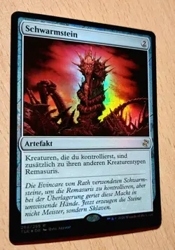 Mtg Magic: # FOIL # Schwarmstein, Hivestone, DEUTSCH Sliver Remasuri, Mint - Image 2
