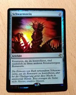 Mtg Magic: # FOIL # Schwarmstein, Hivestone, DEUTSCH Sliver Remasuri, Mint - Image 3