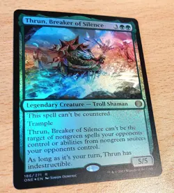 MTG Magic: FOIL Thrun, der das Schweigen bricht/ Breaker of Silence, English - Image 1