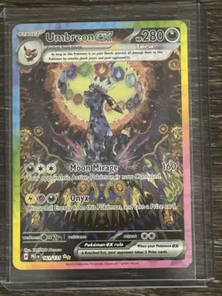 Pokemon TCG Prismatic Evolutions Umbreon EX Card 161/131 Sir Pack Pulled - Image 1