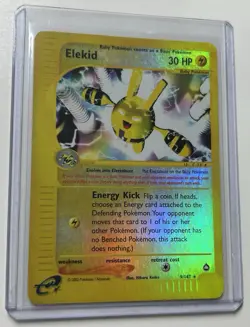 ELEKID 9/147 Reverse Holo Foil Rare 2002 Pokemon Aquapolis E-Reader NM- LP+ - Image 1