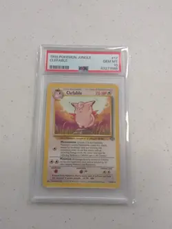 1999 Pokemon Clefable Non Holo 17/64 Jungle Unlimited - PSA 10 - Image 1