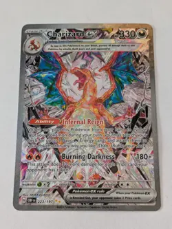 Pokemon TCG Charizard ex Sv03 Ready To Grade! 223/197 Holo Special Illustration - Image 2