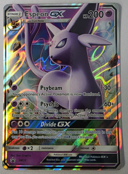 Espeon GX SM35 Pokemon Sun and Moon Black Star Promo LP - Image 1