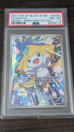 JIRACHI 2017 Pokemon #XY67a PSA 8 NM-MINT Premium Trainer XY Coll. FULL ART - Image 1