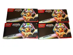 (4) x Pokemon Scarlet & Violet Prismatic Evolutions Surprise Box Sealed Lot - Image 1