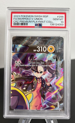 Pokemon 2023 PSA 10 Morpeko V-Union Marnie Full Art Sword & Shield Promo SWSH288 - Image 1