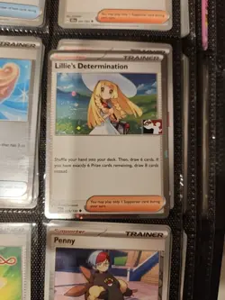 Lillie's Determination (Cosmos Holo) Pokemon Prize Pack Series 8 MEG 119/132 NM - Image 1