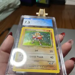 Pokemon CGC 7.5 Hitmonchan 1999 Base Set 7/102 Holo - Image 3