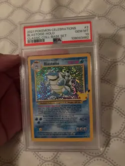 Pokemon PSA 10 GEM MINT Celebrations Blastoise 2/102 Classic Collection Holo - Image 1