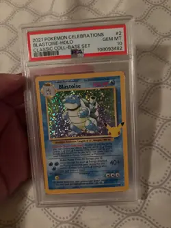 Pokemon PSA 10 GEM MINT Celebrations Blastoise 2/102 Classic Collection Holo - Image 2