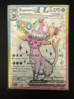 Umbreon 176 & Espeon 175 - Pokemon Prismatic Promo with Figure, Pin, & Sleeves - Image 3