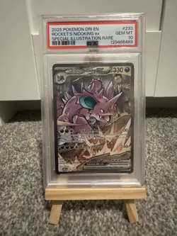 Pokemon TCG Team Rockets Nidoking EX Destined Rivals 216/182 PSA 10 - Image 1