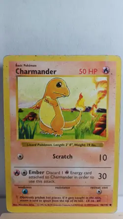 Charmander [HP] - Pokemon TCG Base Set Shadowless 46/102 [Common] - Image 1