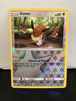 Eevee 105/156 Pokemon Ultra Prism Reverse Holo Common - Image 1