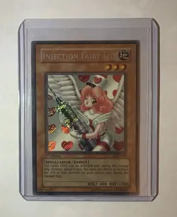 YUGIOH 2003 Injection Fairy Lily LOD-100 Secret Rare 1st Edition(NM Pack Fresh) - Image 1