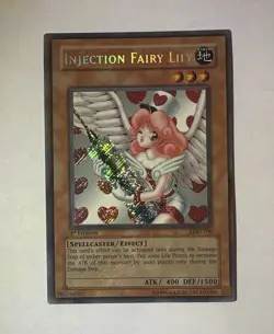 YUGIOH 2003 Injection Fairy Lily LOD-100 Secret Rare 1st Edition(NM Pack Fresh) - Image 2