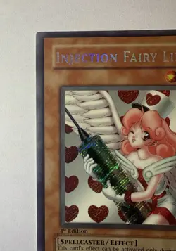 YUGIOH 2003 Injection Fairy Lily LOD-100 Secret Rare 1st Edition(NM Pack Fresh) - Image 3