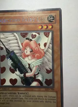 YUGIOH 2003 Injection Fairy Lily LOD-100 Secret Rare 1st Edition(NM Pack Fresh) - Image 4