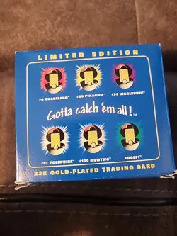 Pokemon Poliwhirl 23k Gold Plated Trading Card & Pokeball Burger King Sealed BLU - Image 2