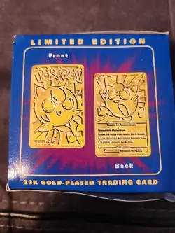Pokemon Poliwhirl 23k Gold Plated Trading Card & Pokeball Burger King Sealed BLU - Image 3