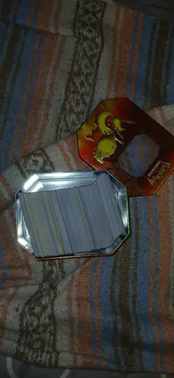 Pokemon Tin Full Of Cards Storage Unit Find Nm Lp Mixed Sets - Image 1