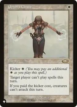 MTG English Orim's Chant NM Normal The List - Image 1