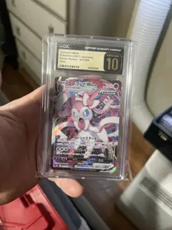 Sylveon VMAX Holo 041/069 Eevee Heroes Japanese Pokemon Card CGC Pristine 10 - Image 1
