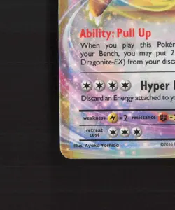 Dragonite EX 72/108 Evolutions Ultra Rare Holo Pokemon Card LP - Image 5