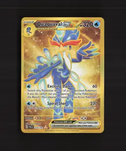 Quaquaval ex 273/193 Paldea Evolved Gold Secret Rare Holo Pokemon Card LP - Image 1
