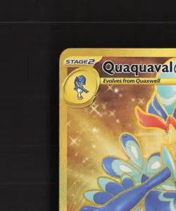 Quaquaval ex 273/193 Paldea Evolved Gold Secret Rare Holo Pokemon Card LP - Image 3