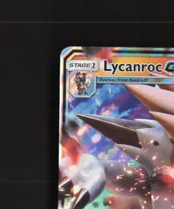 Lycanroc GX SM14 Sun & Moon Black Star Promo Holo Pokemon Card MP - Image 3