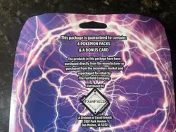 Pokemon TCG Lightning Set 4 Booster Packs 1 Bonus Card New With Evolution Pack! - Image 5