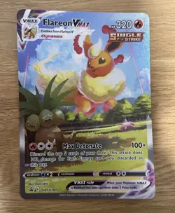 Flareon Vmax Black Star Promo JUMBO Card SWSH180 NM 2021 English - Image 1