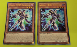 Yu-Gi-Oh Vision HERO Increase Ultra Rare 1st Edition GFP2-EN057 Nm 2 card lot - Image 1