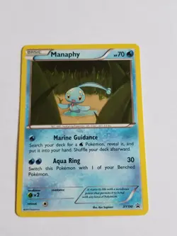 MANAPHY XY190 Cosmos Holofoil Promo Mythical Collection Pokemon Card Near Mint - Image 2
